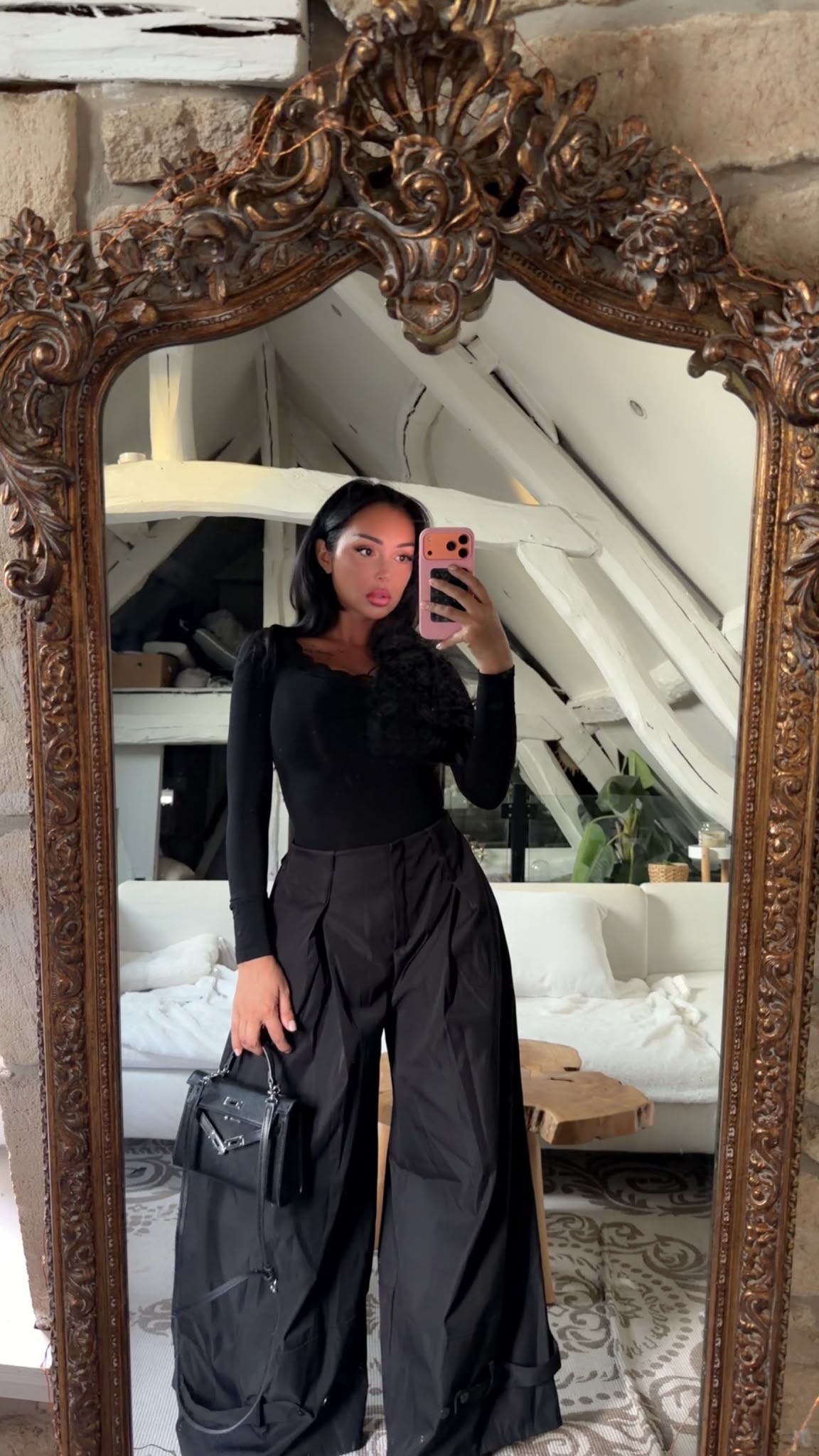 PANTALON BLACK FLOW 19112