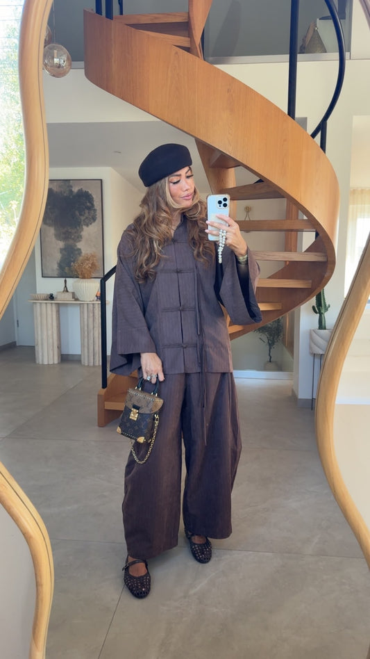 ENSEMBLE BELLA BROWN JAPANESE STYLE