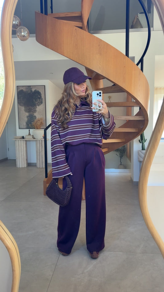 PANTALON PRUNE CASUAL CHIC 25763