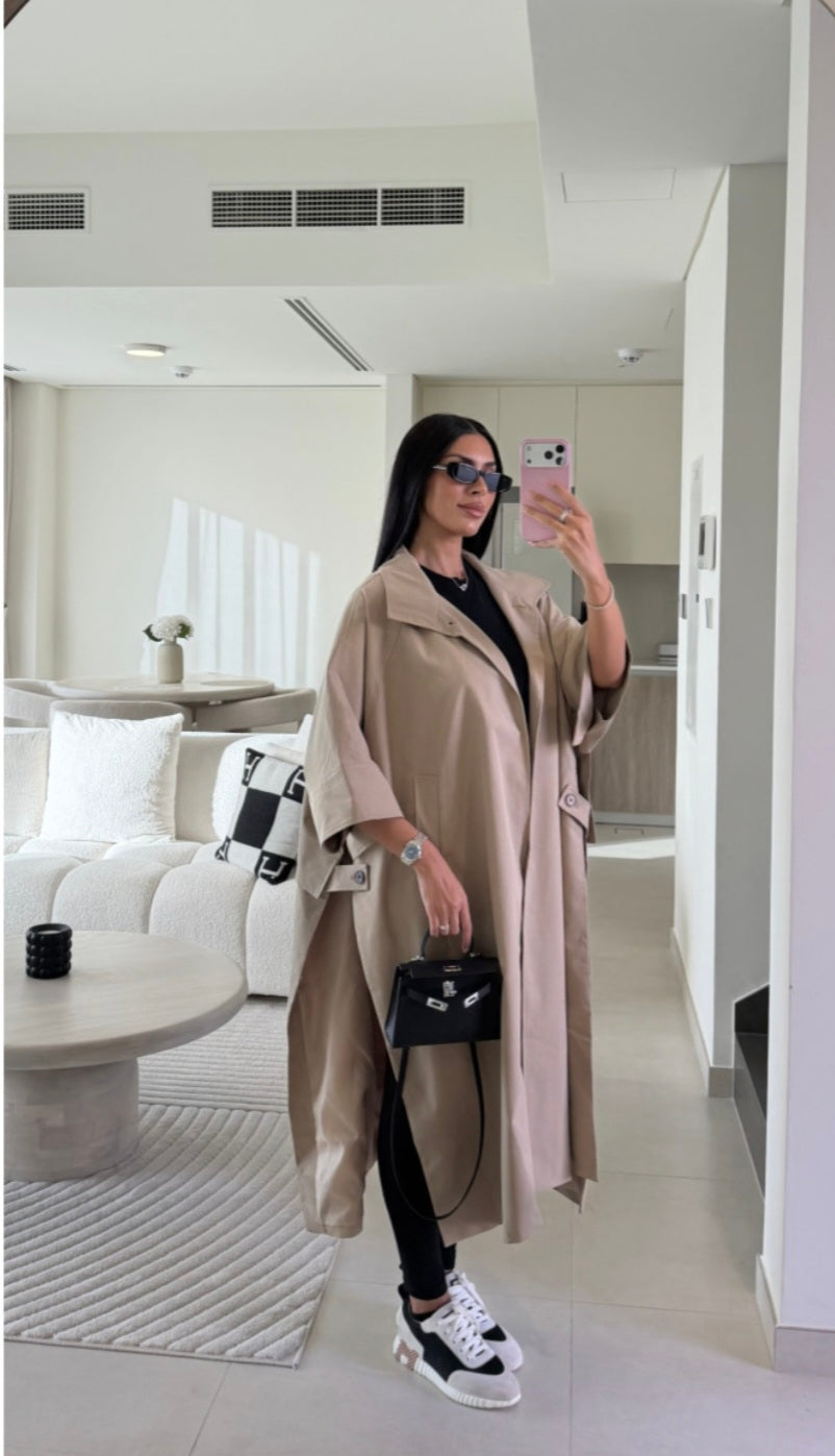 TRENCH V-26019 CAMEL QUALITE PREMIUM