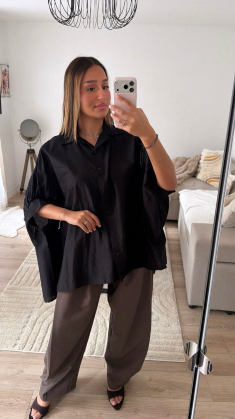 CHEMISE MYB OVERSIZE 1510 NOIR
