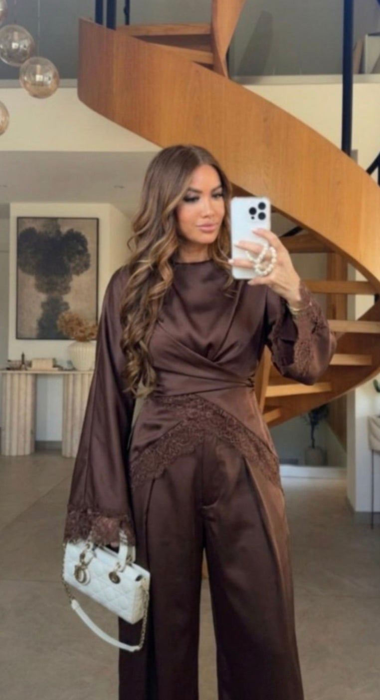 LILI TIE TOP 4723 CHOCO