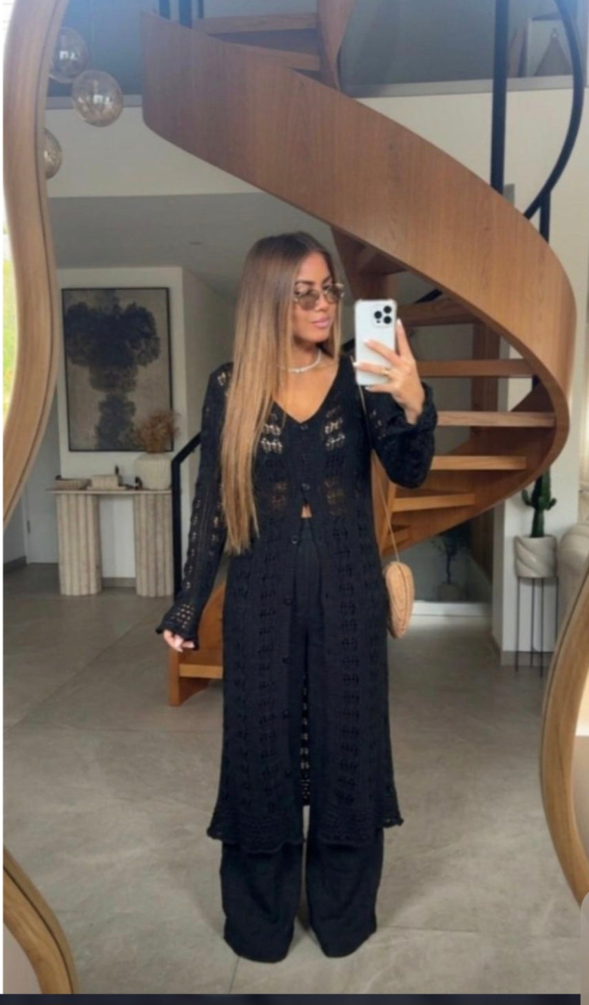 GILET LONG MYB 26099 NOIR