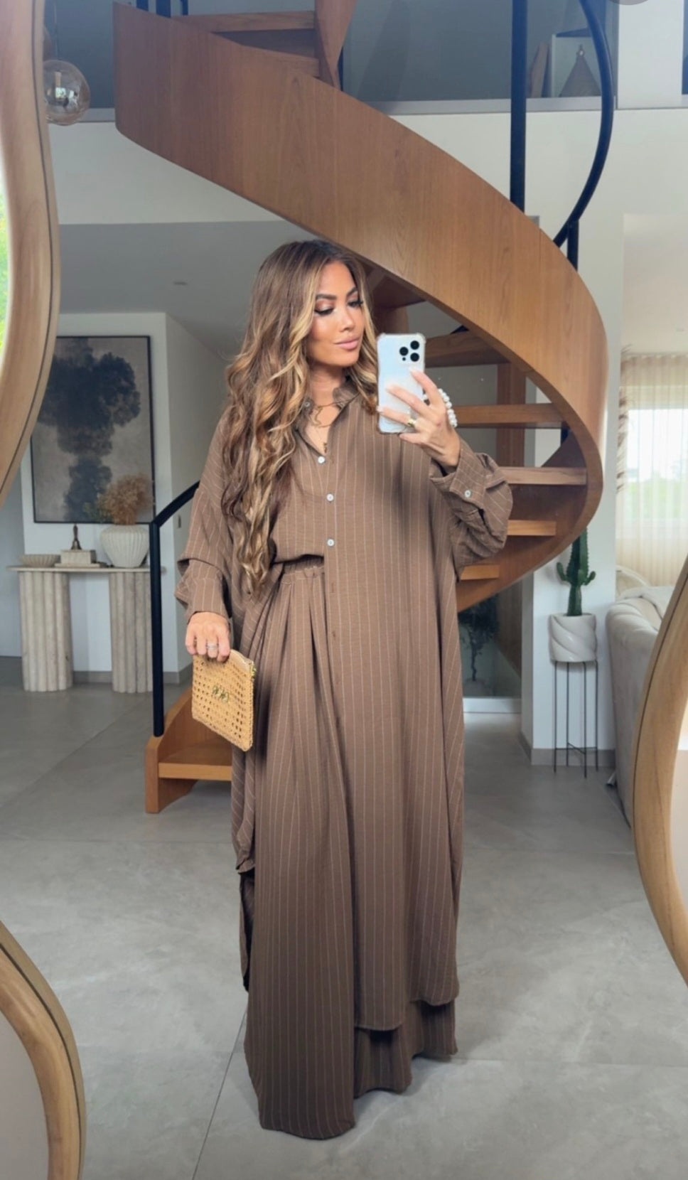 MYB STRIPED SET 50672 CHOCO
