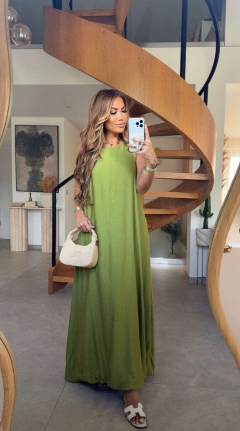 ROBE UNIE MYB 50382 PISTACHE
