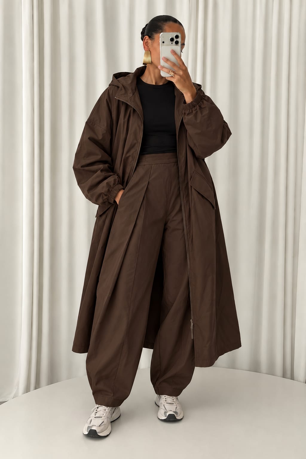 VESTE PARKA CHOCO À CAPUCHE B8441-1