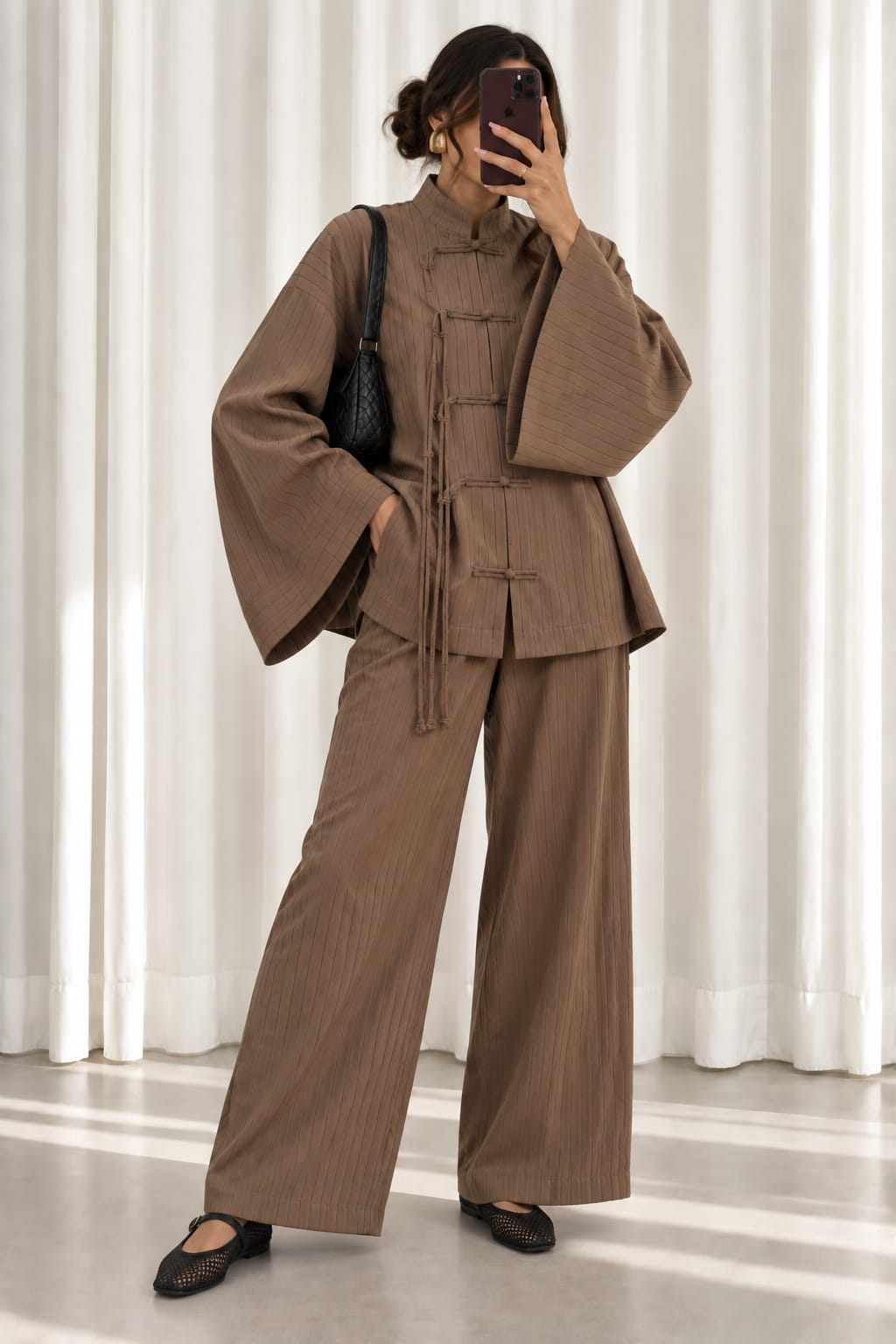 ENSEMBLE BELLA BROWN JAPANESE STYLE