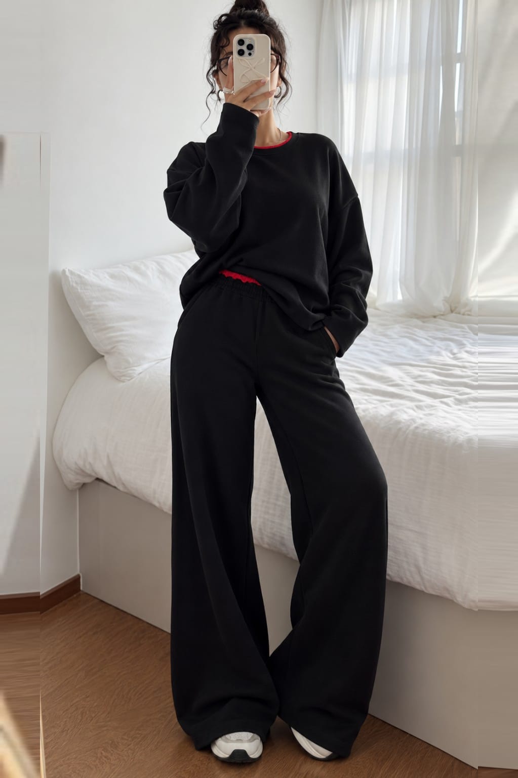 ENSEMBLE 62021 SWEAT ET PANTALON OVERSIZE NOIR