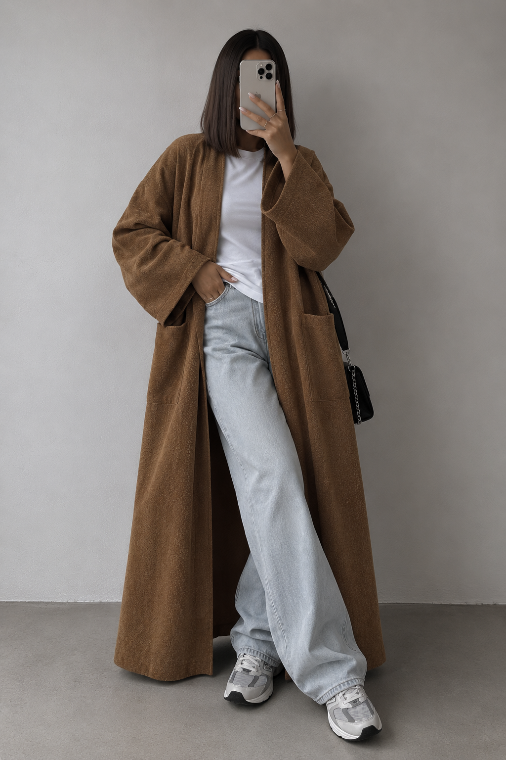 SANYA RIBBED COAT CAMEL - DESIGN MADE IN UAE