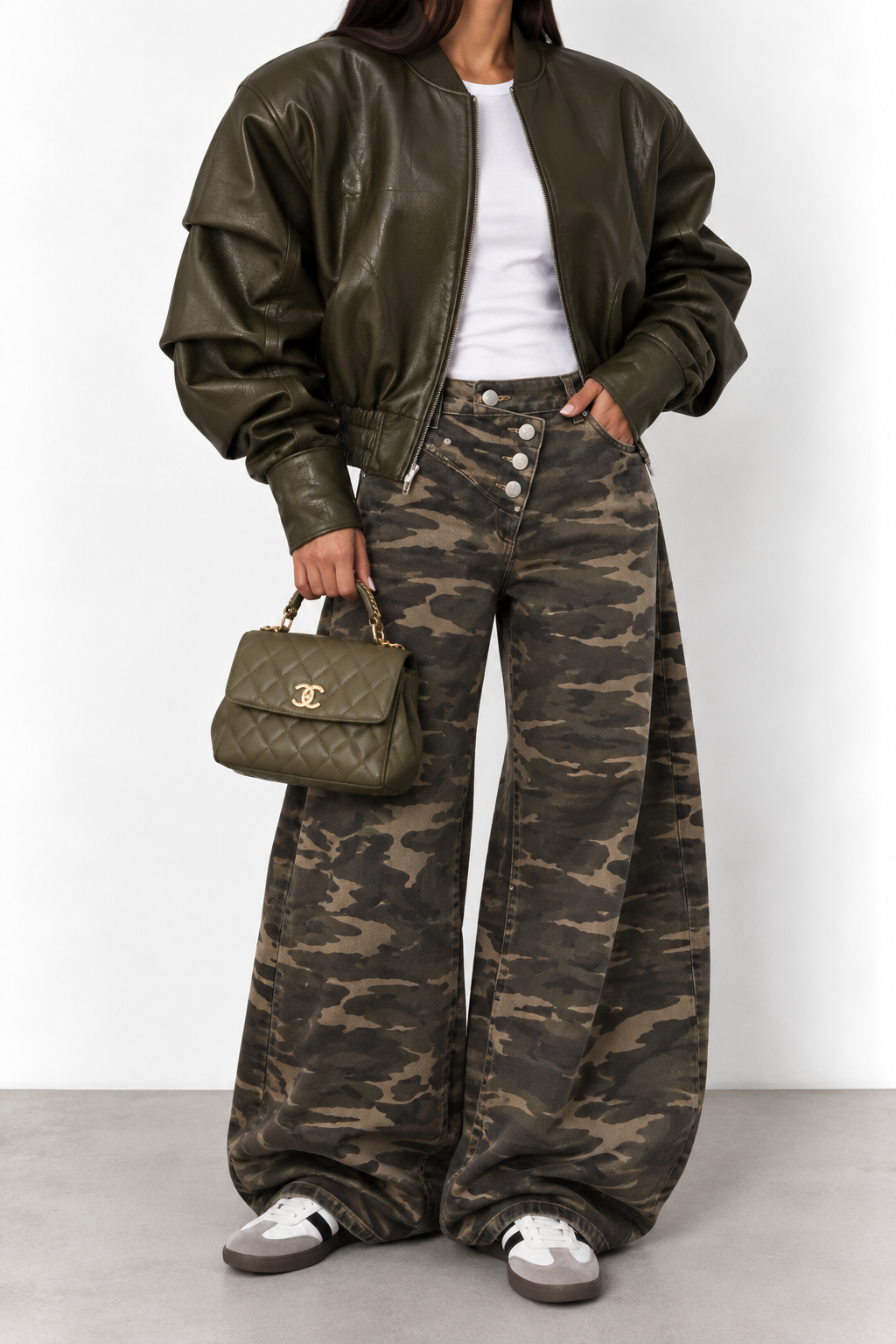 PANTALON WIDE LEG P16651 CAMOUFLASH
