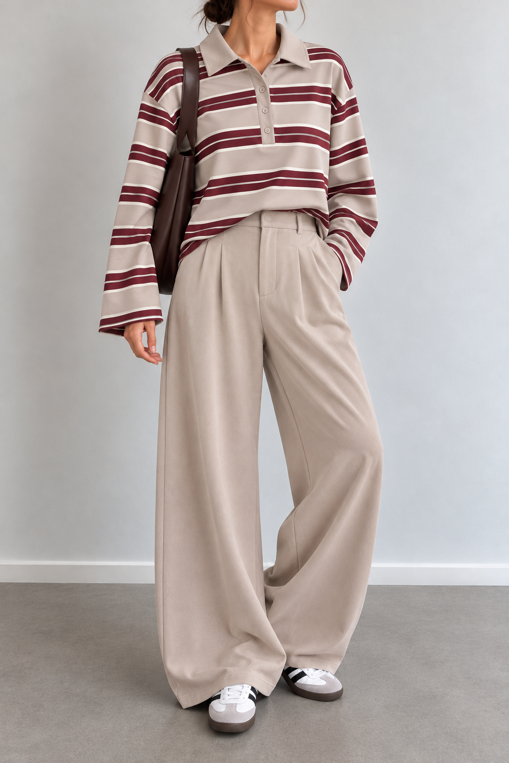 PANTALON TAUPE CASUAL CHIC 25763