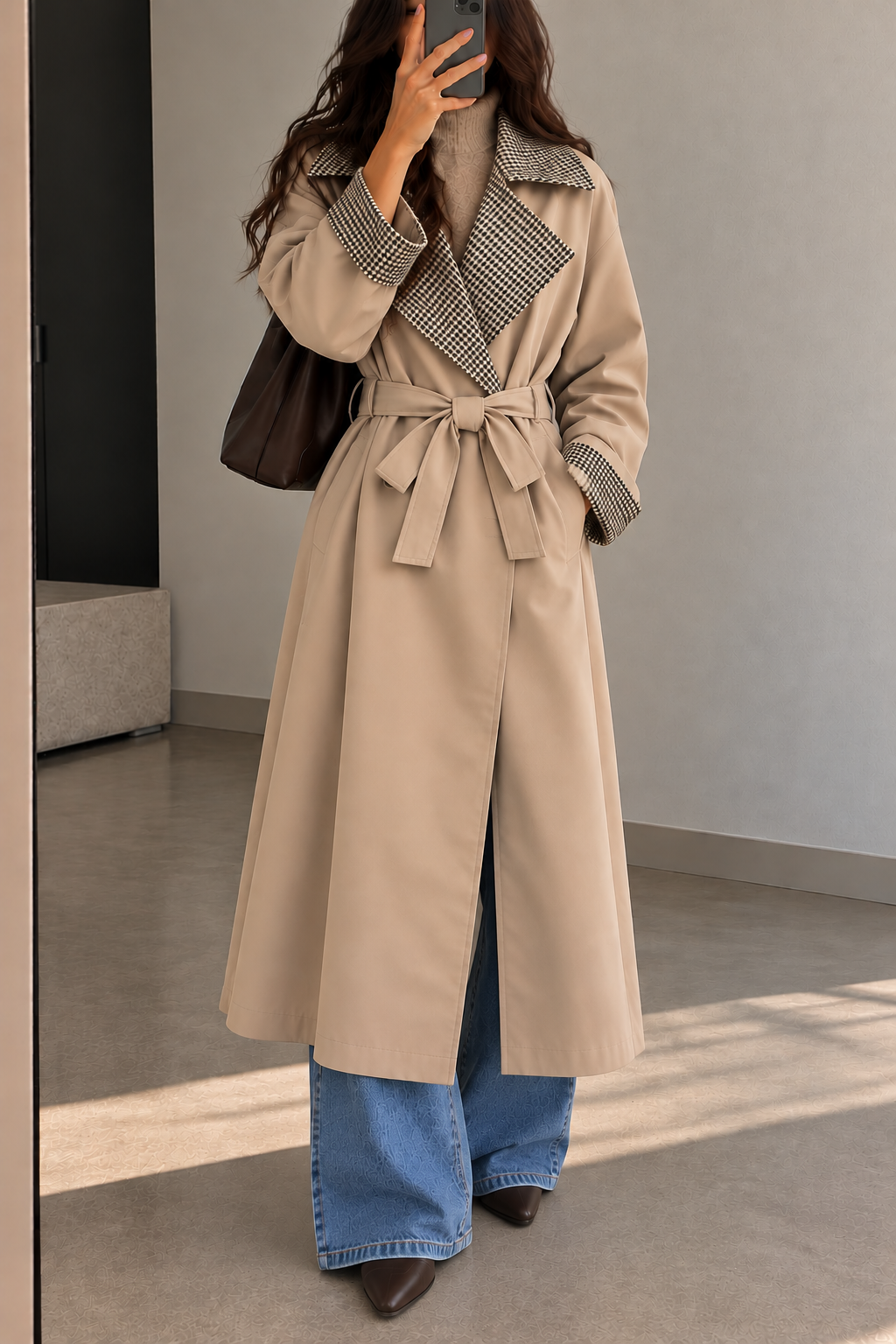 TRENCH 7522 TWEED CHIC BEIGE