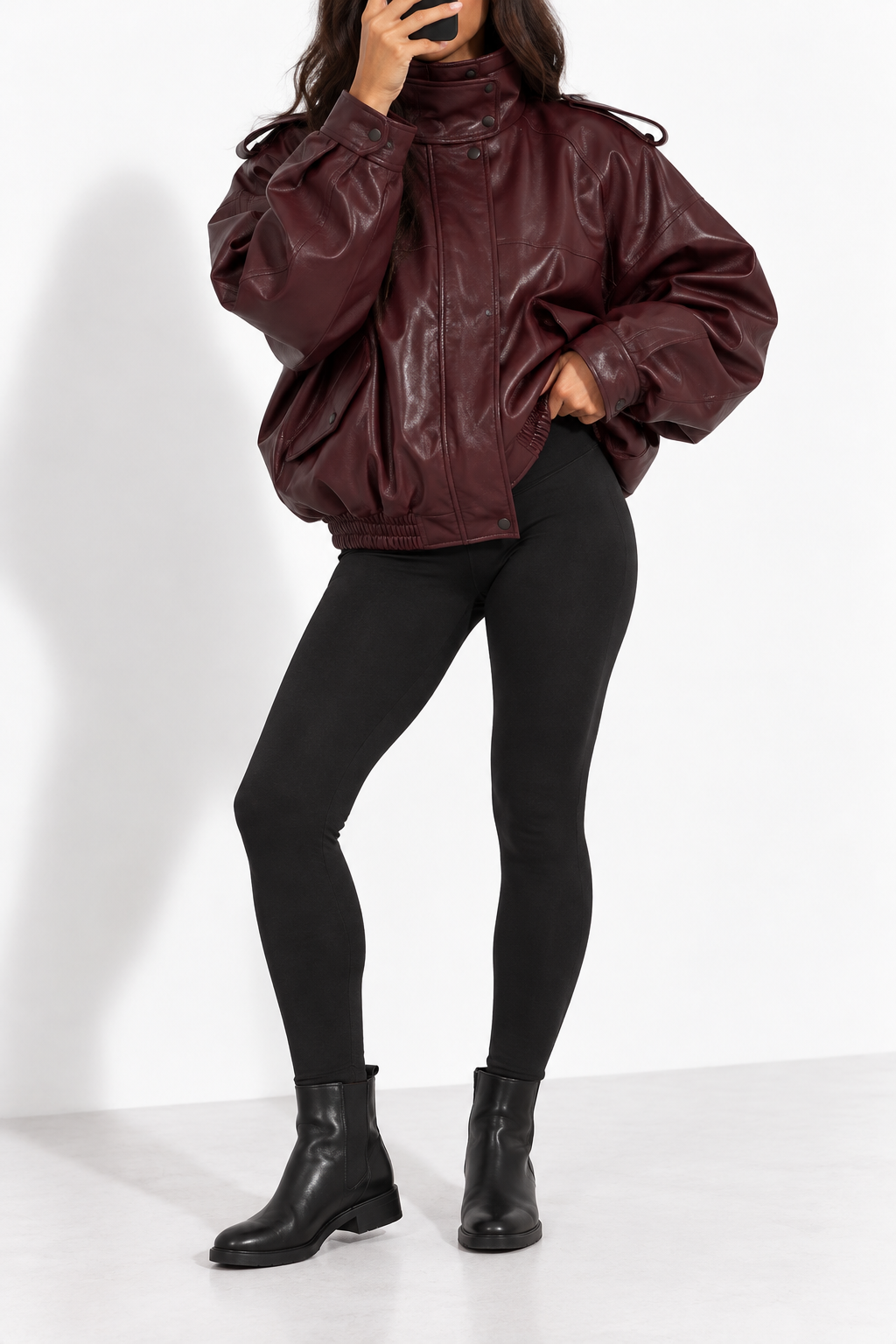 VESTE BOMBER BROOKLYN PRUNE PU13937