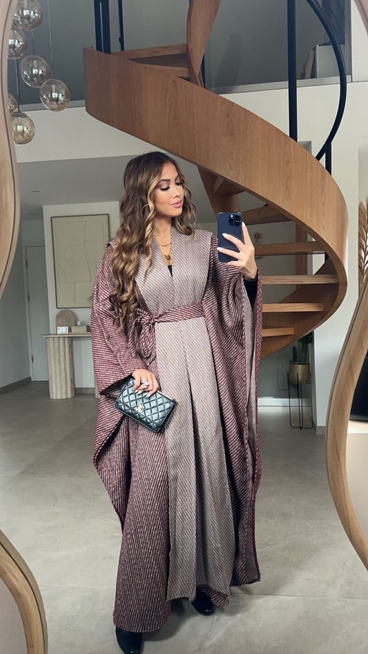 MANTEAU LONG FARASHA CEINTURÉ - DESIGN MADE IN UAE