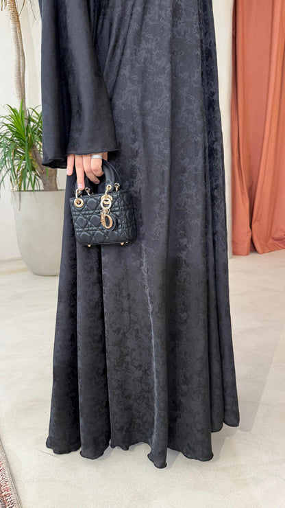 ABAYA UMBRELLA BLACK FLOWER