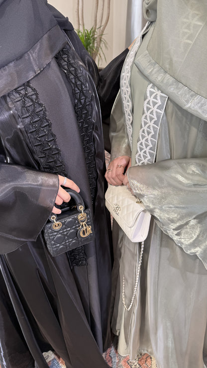 ABAYA ORGANZA EID – RAYANE NOIR
