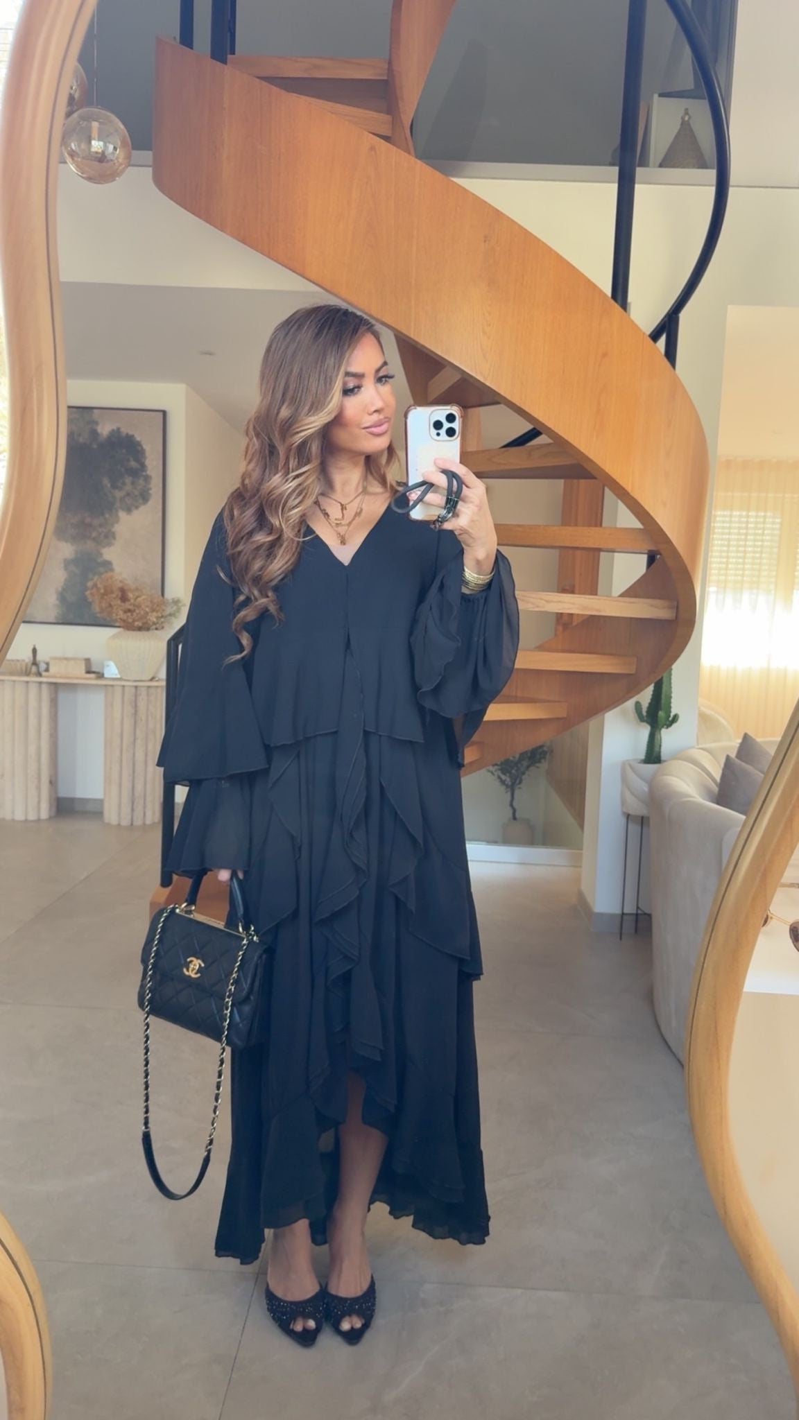 ESME DRESS R12756 BLACK QUALITY +++