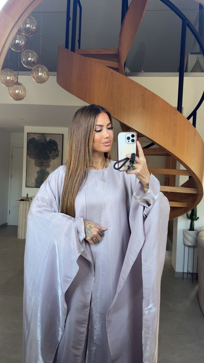 ABAYA LUXURY EID - HALWA PINK NUDE