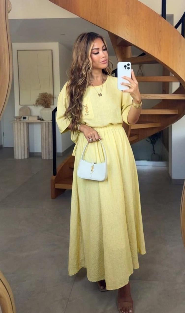 ENSEMBLE JESS 53056 JAUNE