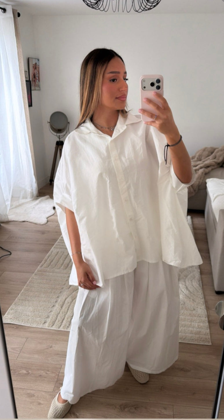 CHEMISE MYB OVERSIZE 1510 BLANC