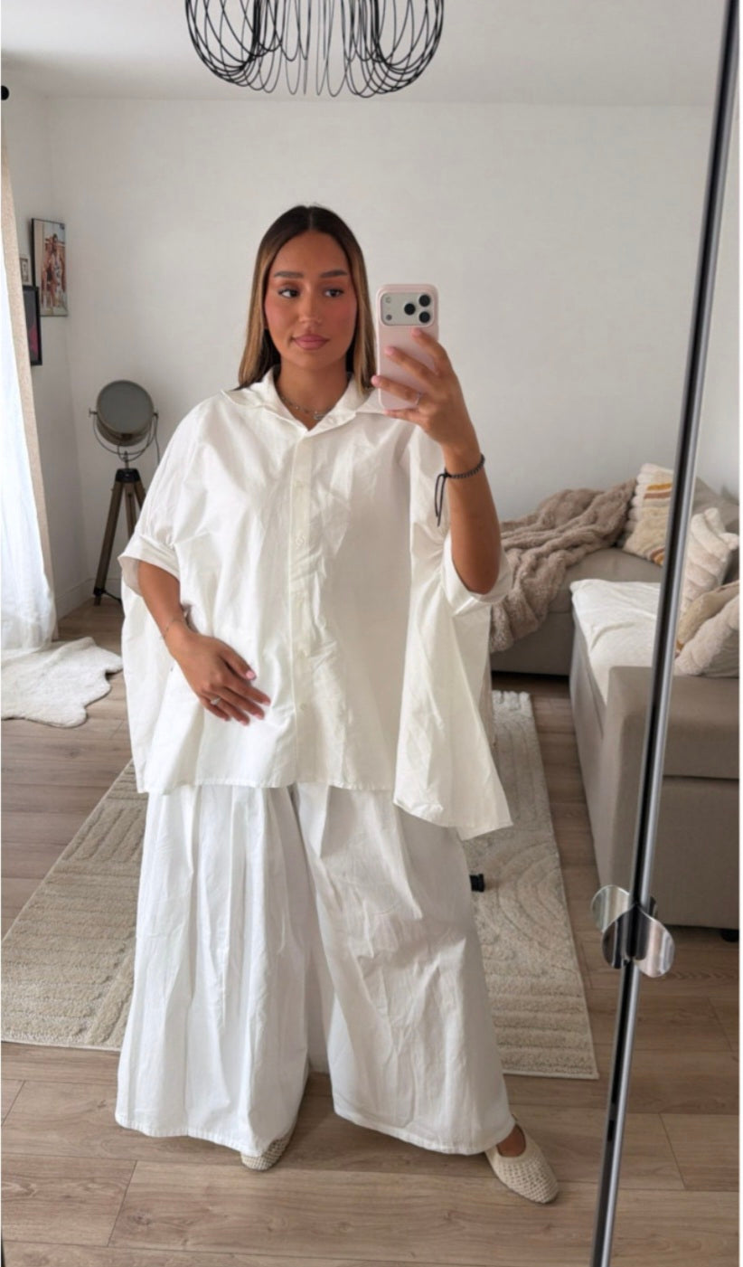 CHEMISE MYB OVERSIZE 1510 BLANC