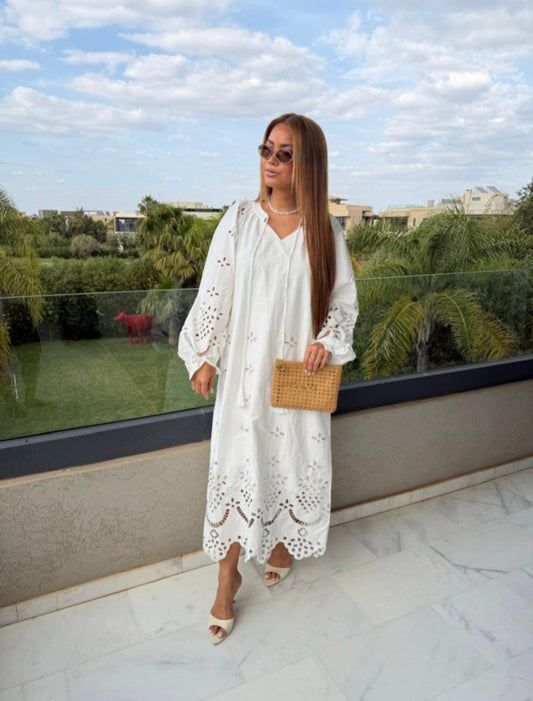 ROBE JY5047 BLANC QUALITE++