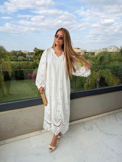 ROBE JY5047 BLANC QUALITE++