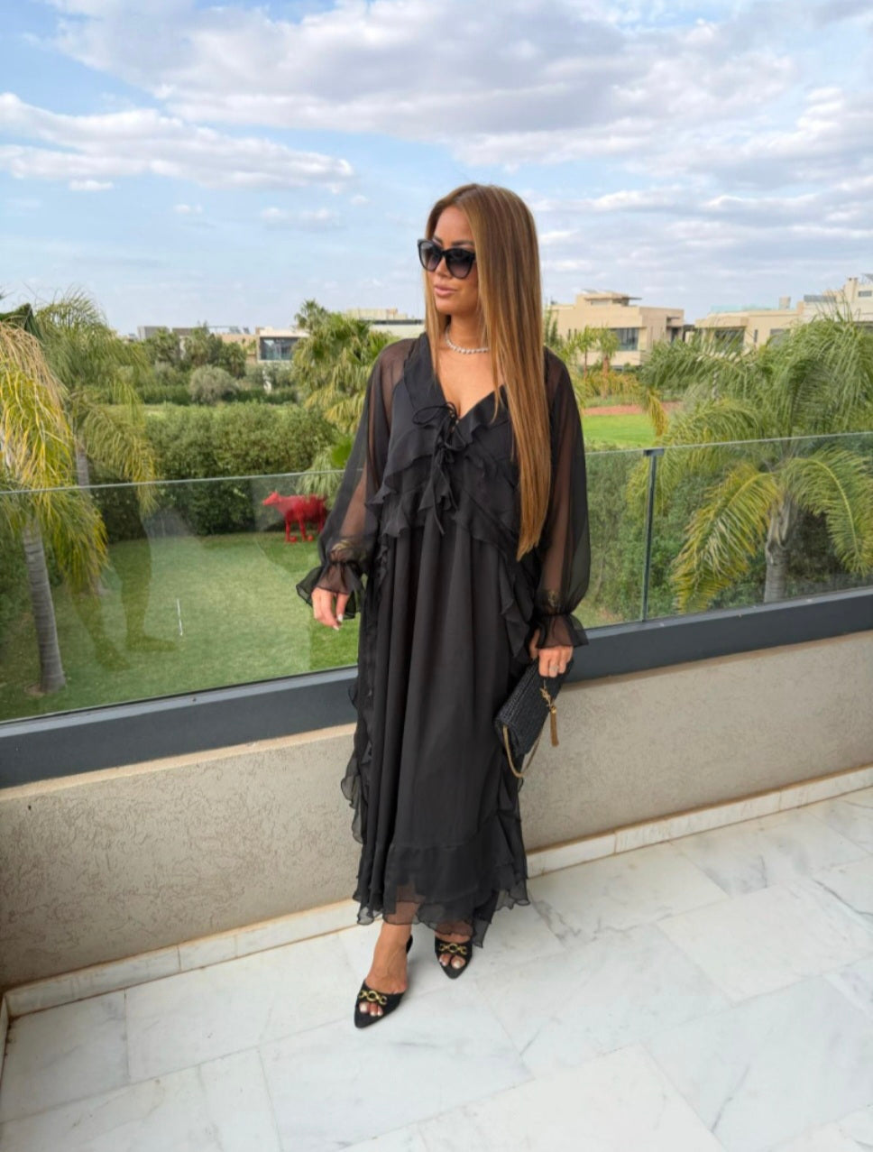ROBE KJ-06 NOIR PRE COMMANDE QUALITE PREMIUM