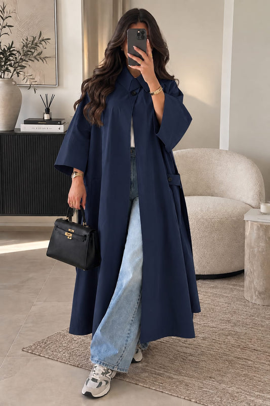 TRENCH URBAN CHIC BLEU 83007