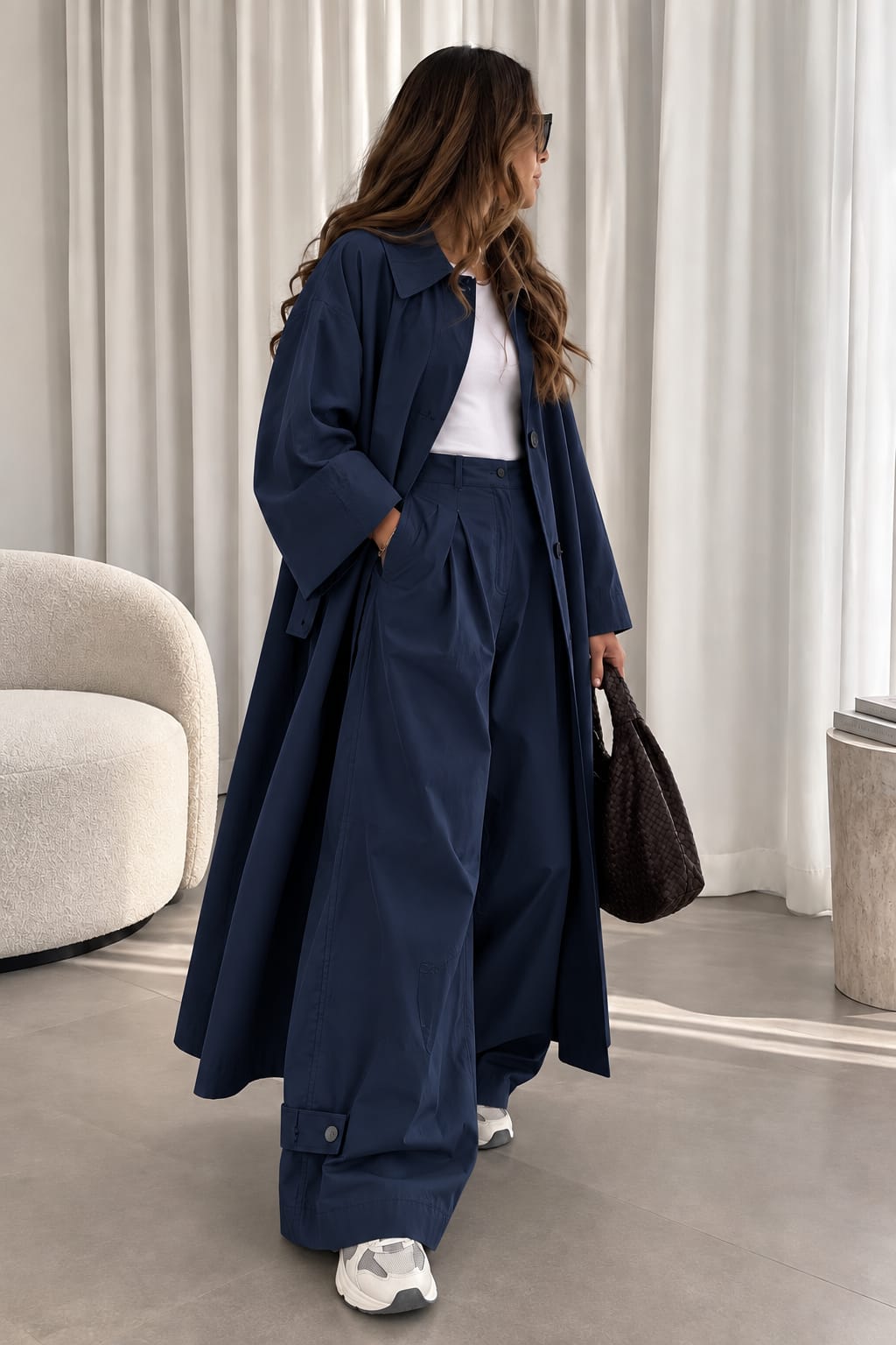 PANTALON BLEU FLOW 19112