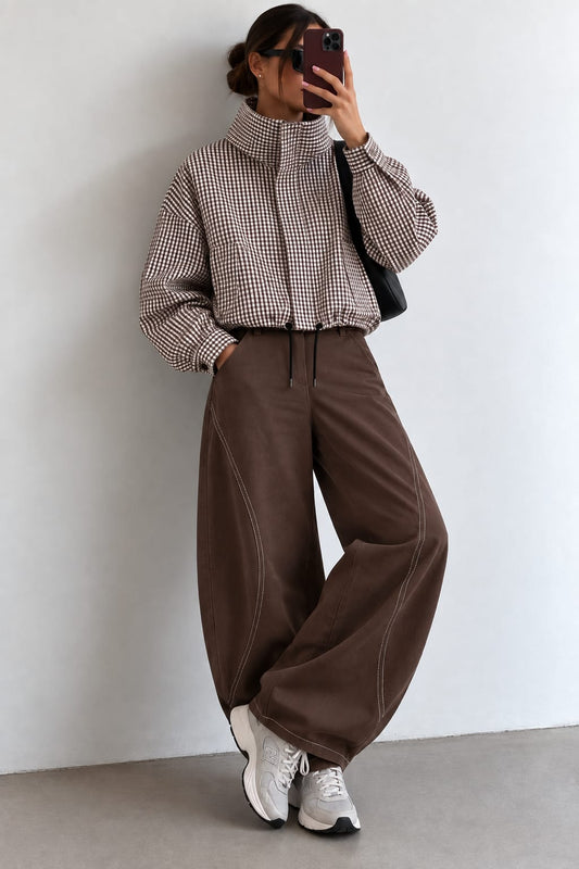 VESTE BEIGE/CHOCO CHIC & TENDANCE 26453