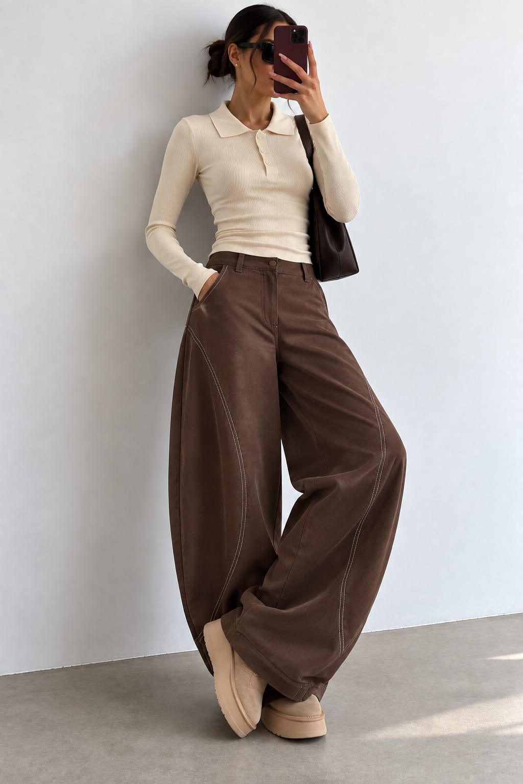 PANTALON CHOCO BARREL CONTRAST 30083