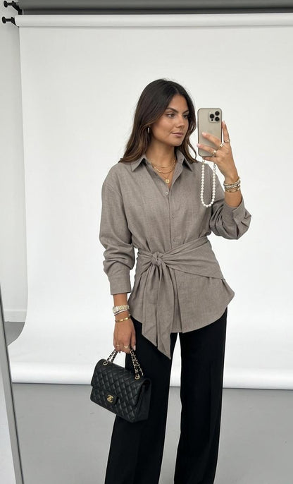 CHEMISE CHARCOAL ALLURE TAUPE CYC095
