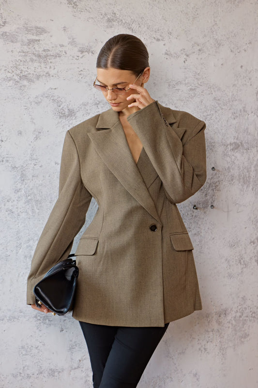 VESTE BLAZER CHIC BEIGE WV057