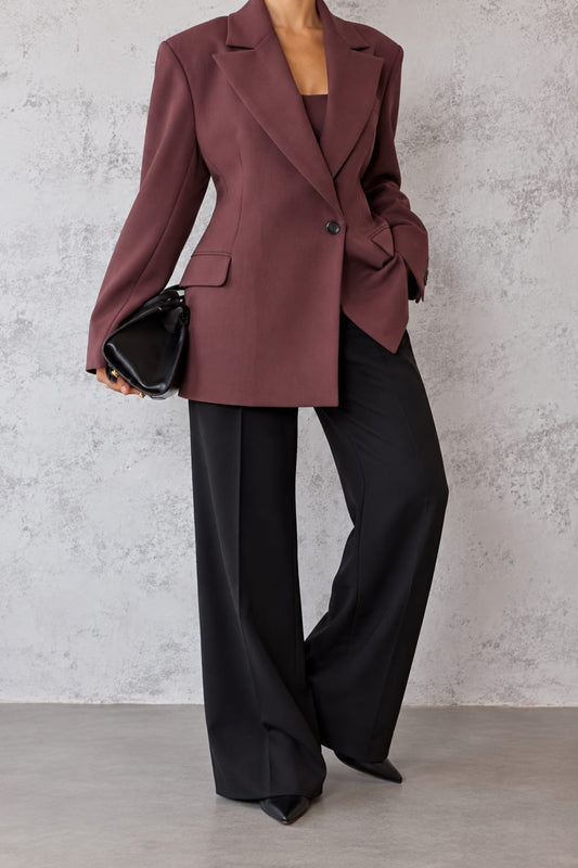 VESTE BLAZER CHIC BORDEAUX WV057