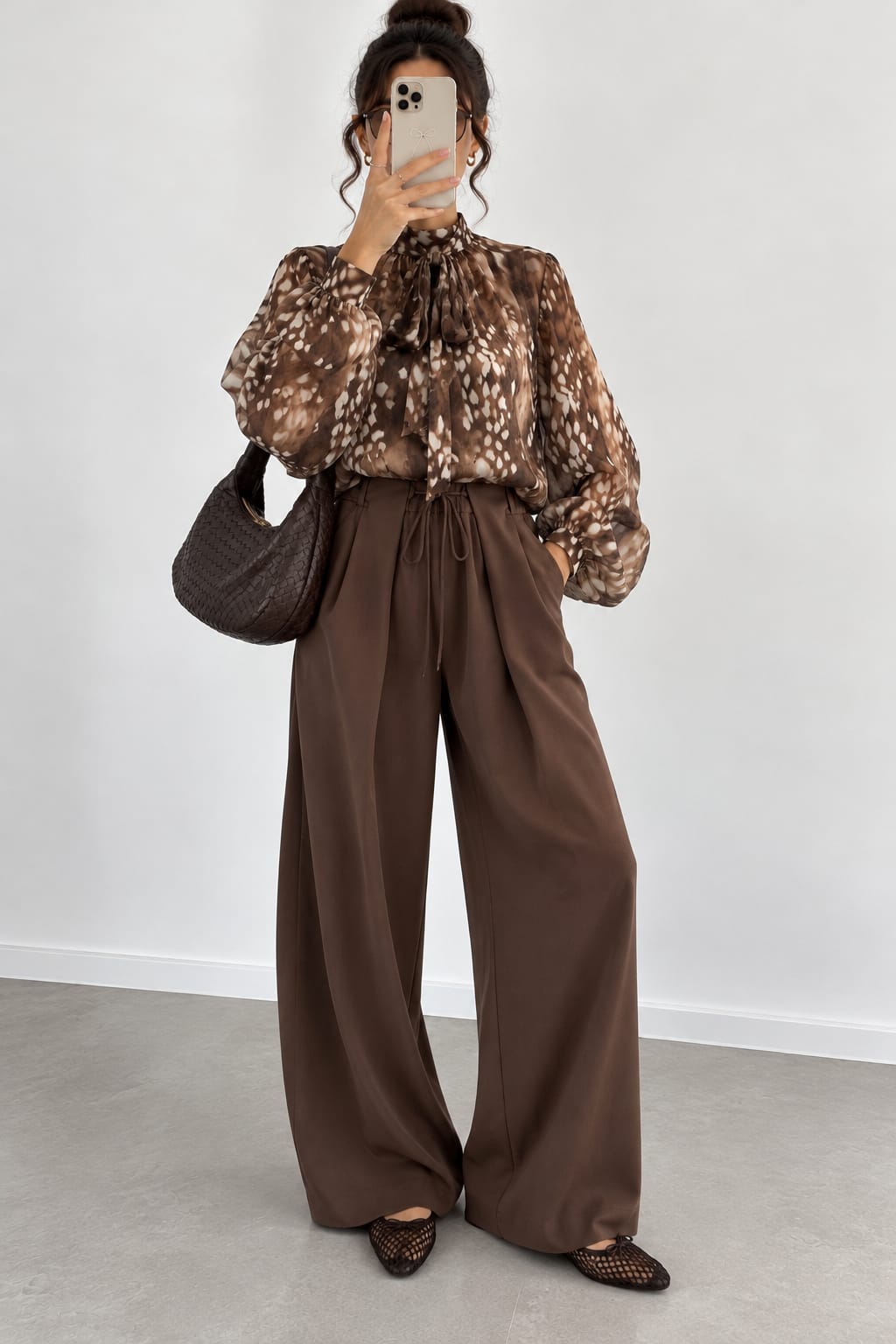 BLOUSE 60700 IMPRIMÉE BAMBI CHOCO