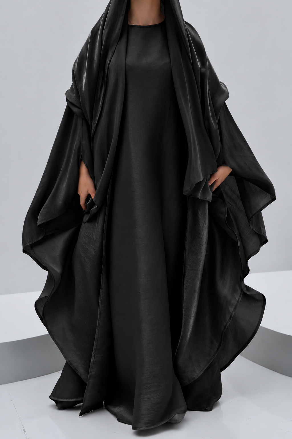 ABAYA EID LUXE - HALWA BLACK