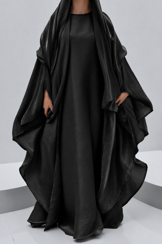 ABAYA EID LUXE - HALWA BLACK