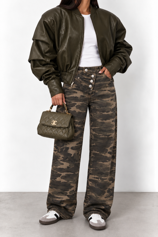 PANTALON WIDE LEG P16651 CAMOUFLASH