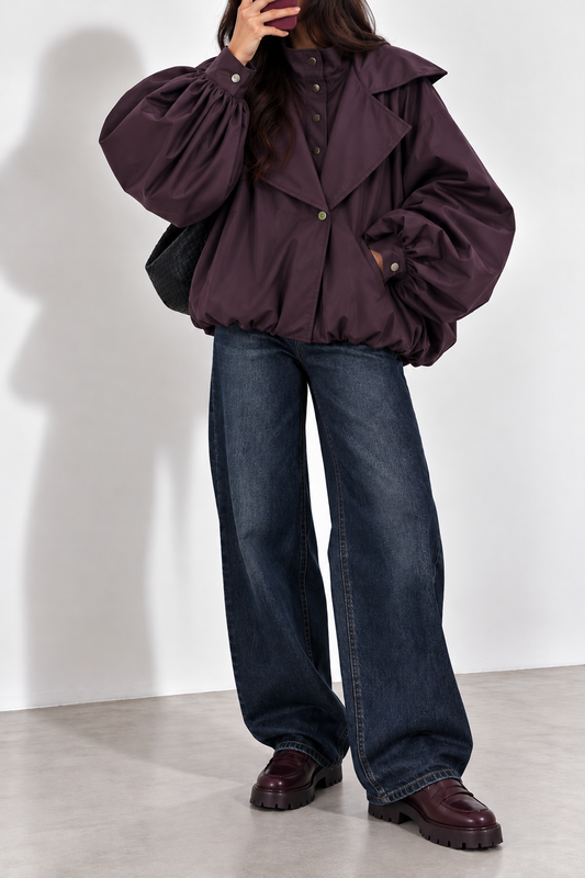 VESTE BLOOM BOMBER PRUNE U31697