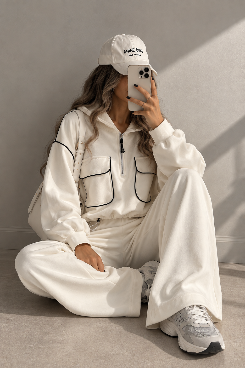 ENSEMBLE BLANC CASUAL 39327