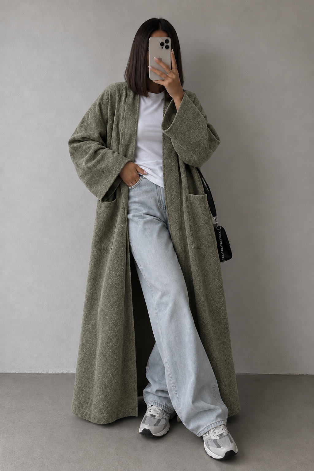 MANTEAU VELYNA VERT - DESIGN MADE IN UAE