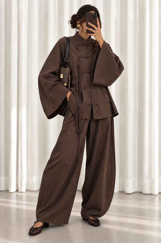 ENSEMBLE BELLA BROWN JAPANESE STYLE