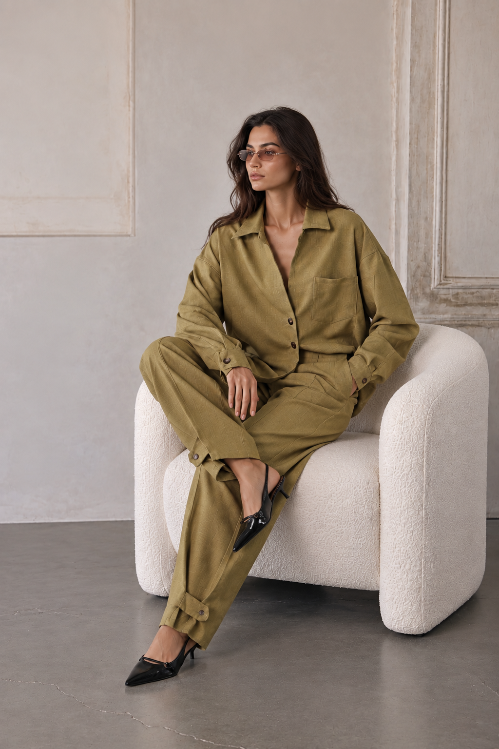 PANTALON JAUNE SAUGE CYPTN093