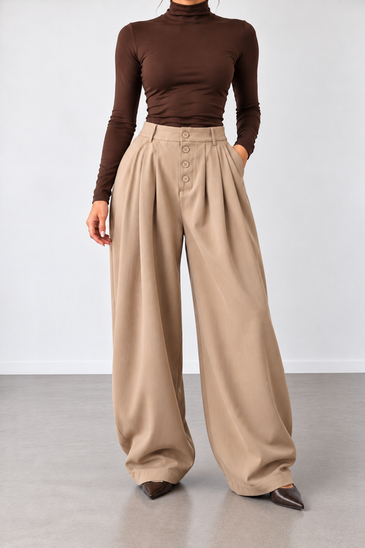 PANTALON DUSTIN TAUPE THE IT-GIRL ESSENTIAL