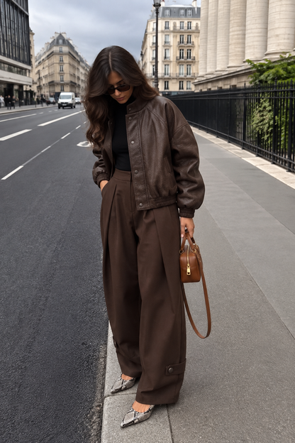 VESTE SIMILI LOUISE COFFEE
