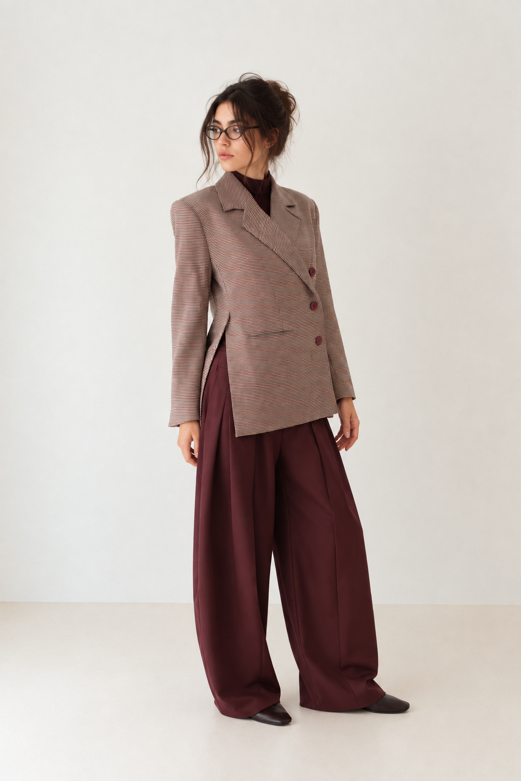 BLAZER 11304 -1  FENDU À CARREAUX NELLY