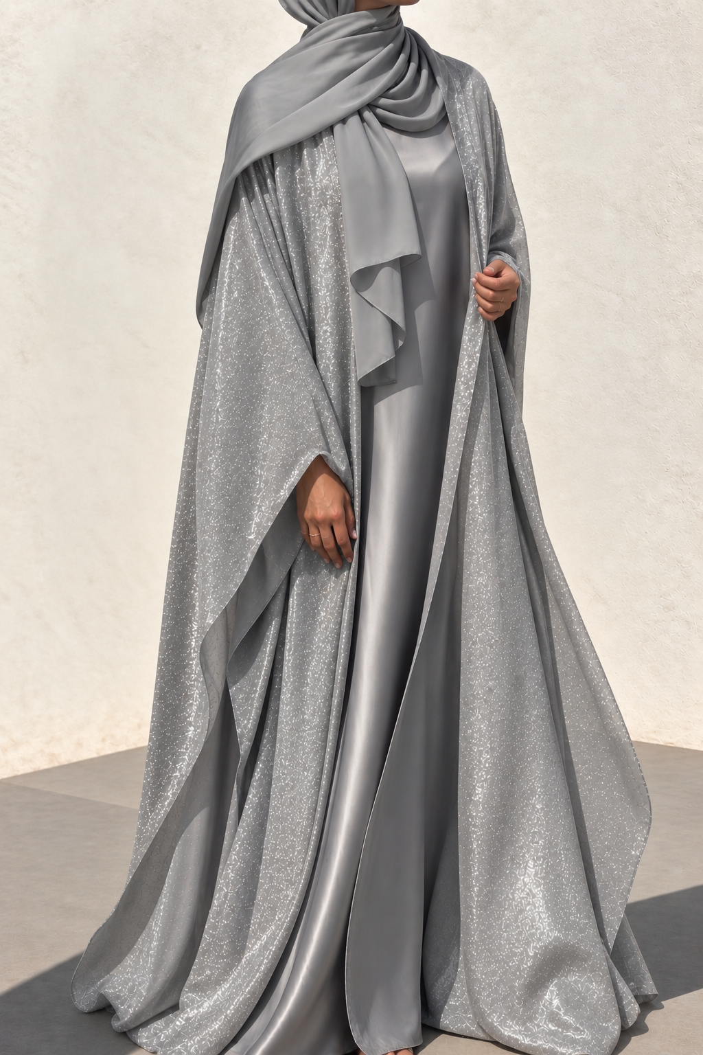 ABAYA EID LUXE - PRYNCESS SILVER