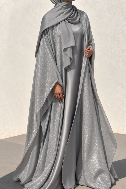ABAYA EID LUXE - PRYNCESS SILVER