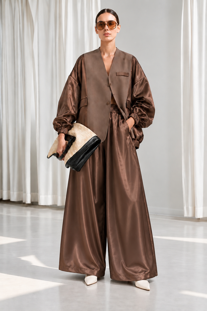 VESTE OVERSIZE CATTY CHOCO